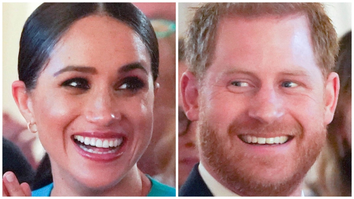 Meghan Markle and Prince Harry at a random event.