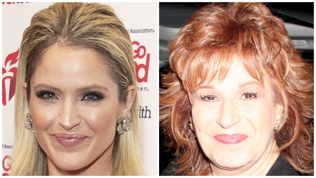 Sara Haines and Joy Behar at different events.