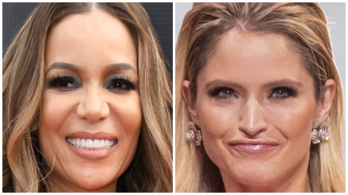 Sunny Hostin and Sara Haines at different events.