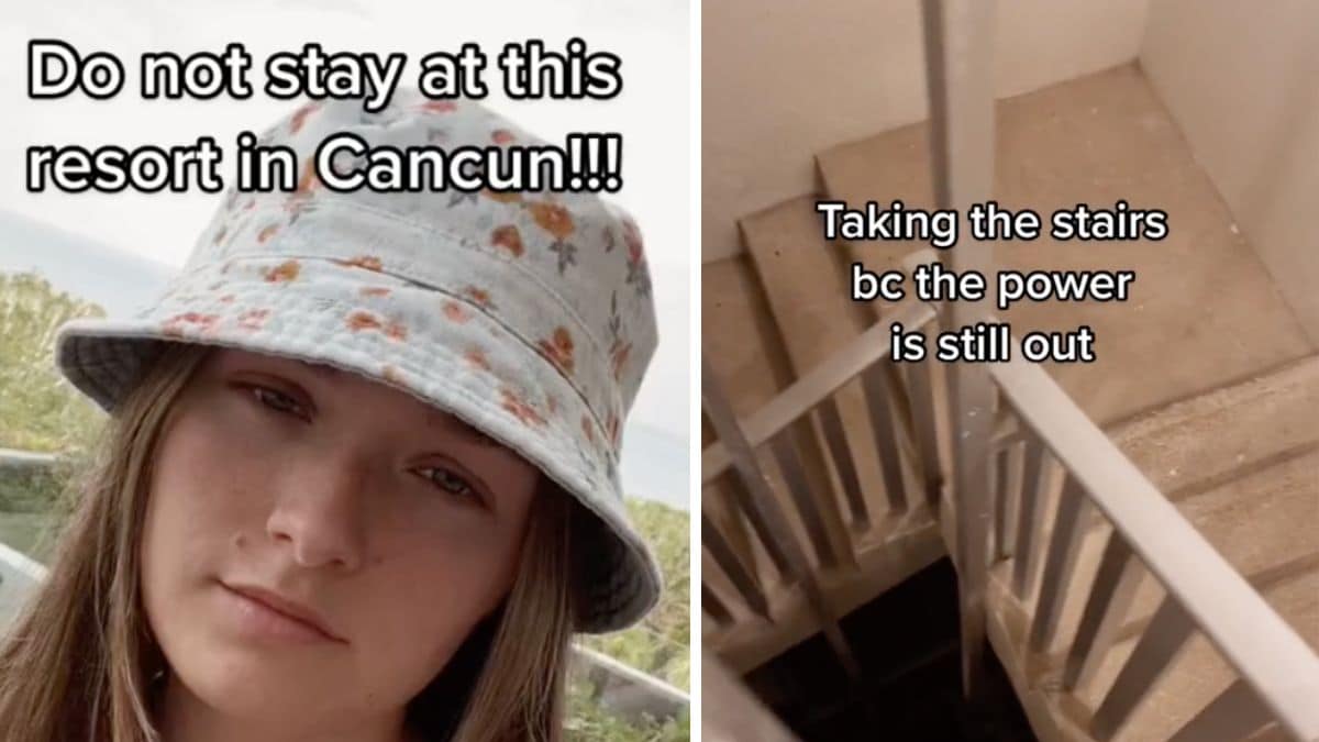 TikToker complains about cancun resort