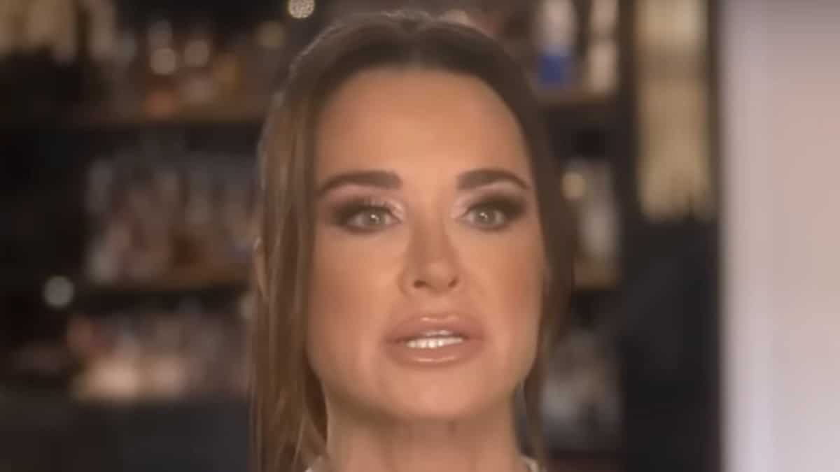Kyle Richards in a confessional on The Real Housewives of Beverly Hills