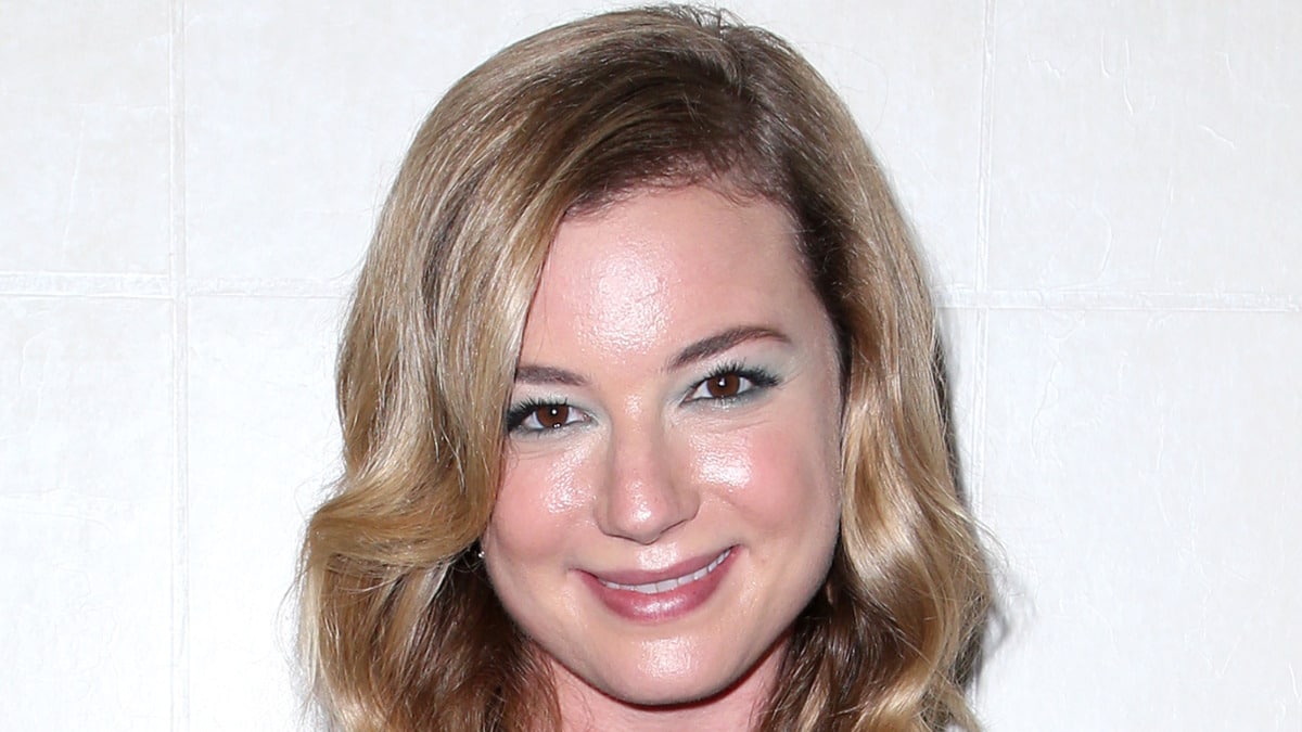 Emily VanCamp is all smiles at an event.
