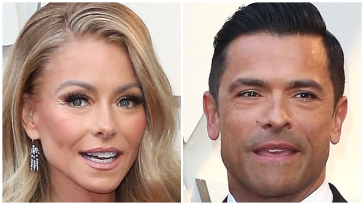 Kelly Ripa and Mark Consuelos at the Academy Awards