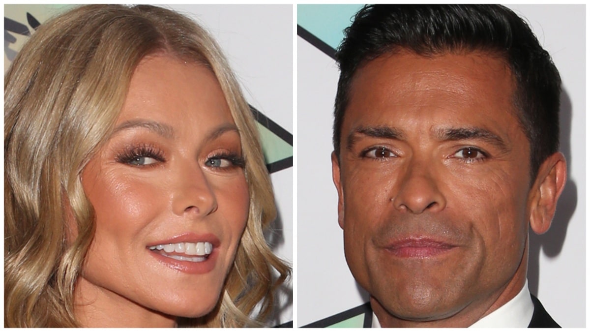Kelly Ripa and Mark Consuelos at the Beverly Hilton Hotel