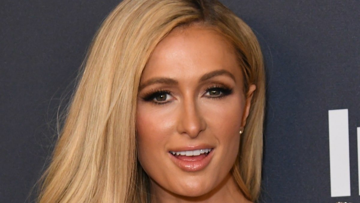 Paris Hilton posing at an event.