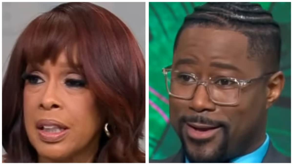 gayle king and nate burleson face shots from cbs mornings
