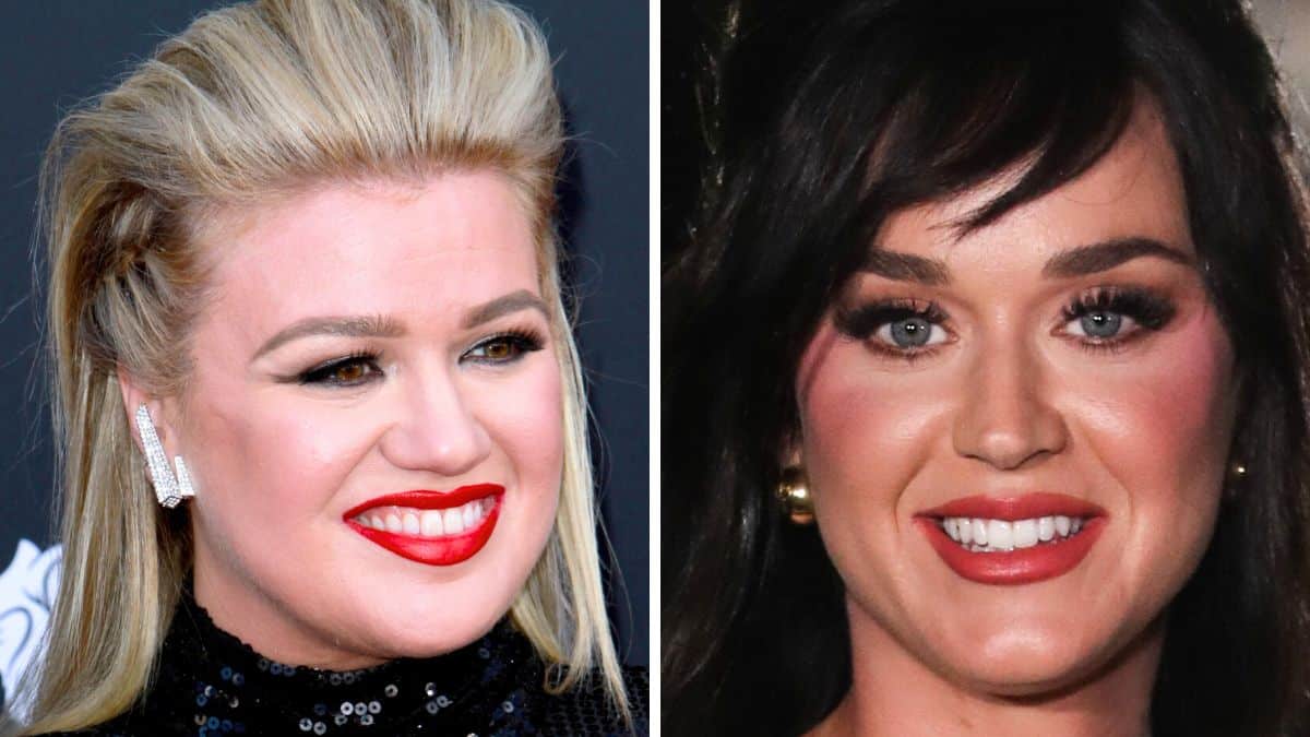 kelly clarkson katy perry red carpet