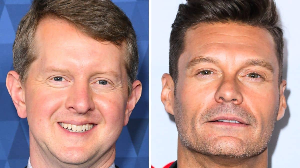ken jennings and ryan seacrest on the red carpet