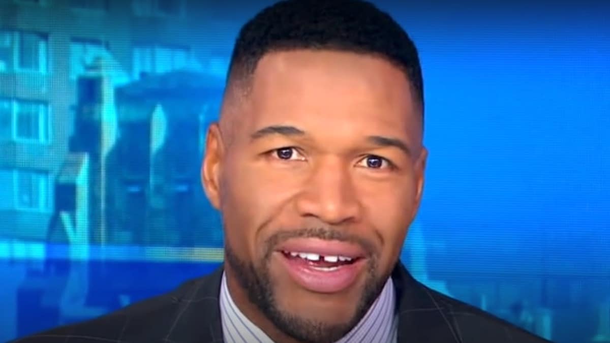 michael strahan face shot from good morning america episode 2024