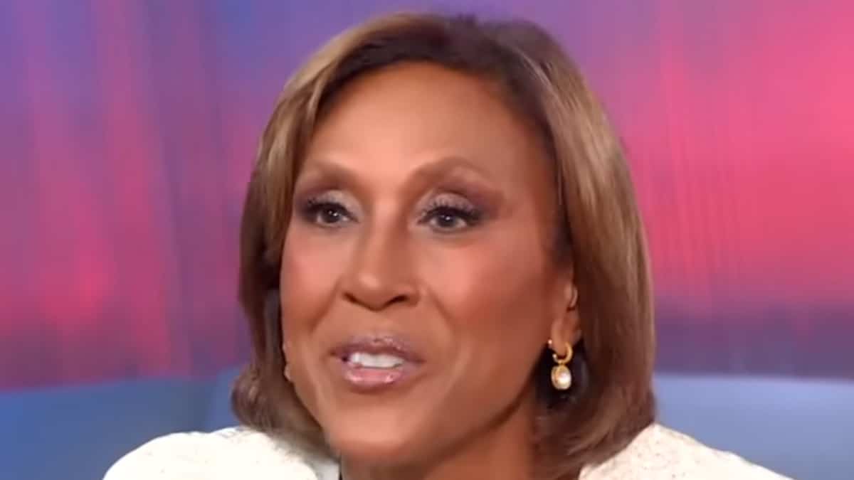 robin roberts face shot during good morning america segment