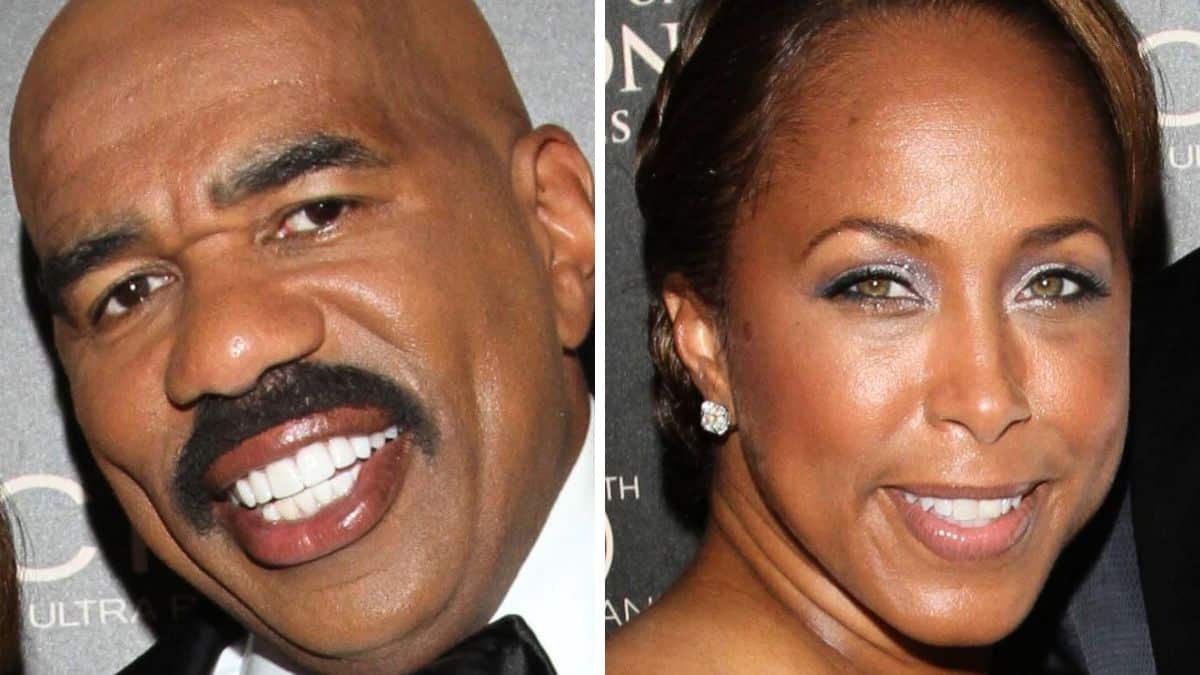 steve harvey and marjorie harvey red carpet
