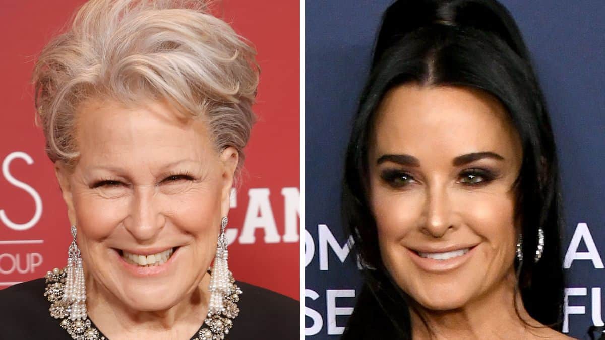 Bette Midler and Kyle Richards on the red carpet