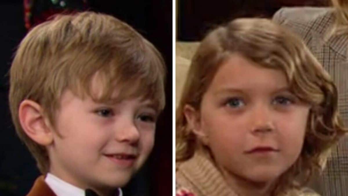 Redding Munsell and Kellen Enriquez as Harrison on Y&R