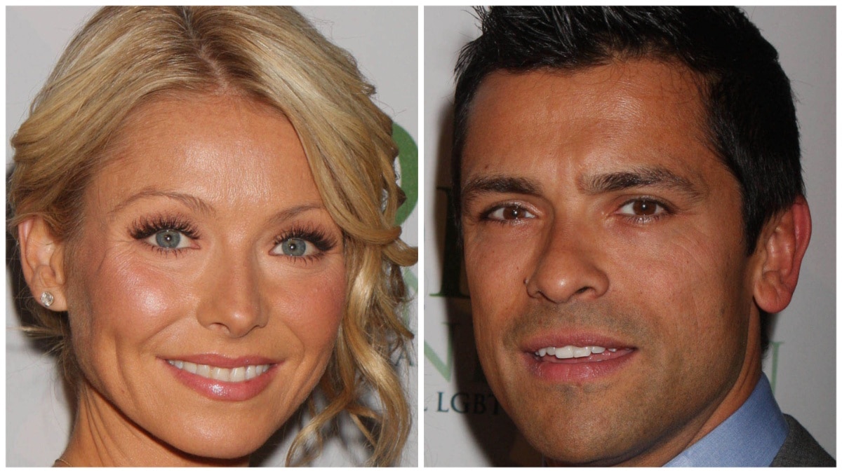 Kelly Ripa and Mark Consuelos at different events.