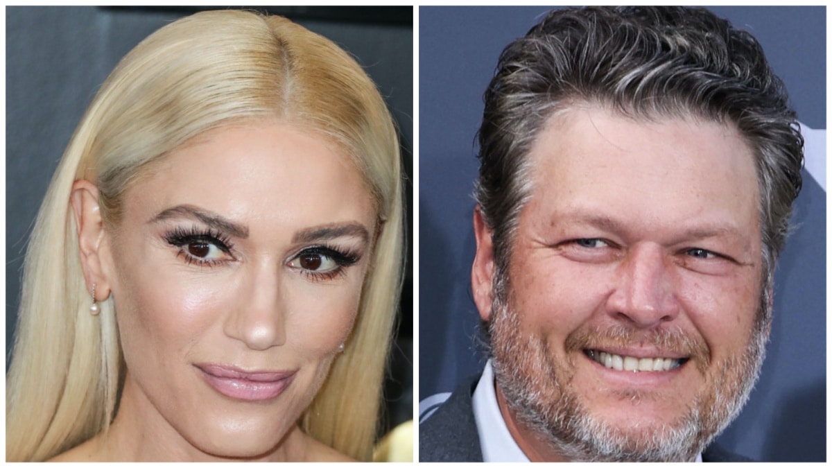 gwen stefani and blake shelton face shots from 62nd Annual GRAMMY Awards and 48th Annual AFI Life Achievement Award Honoring Julie Andrews events