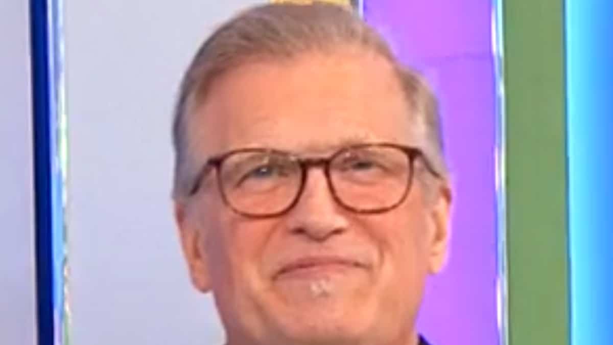 the price is right host drew carey face shot from april 2024 episode