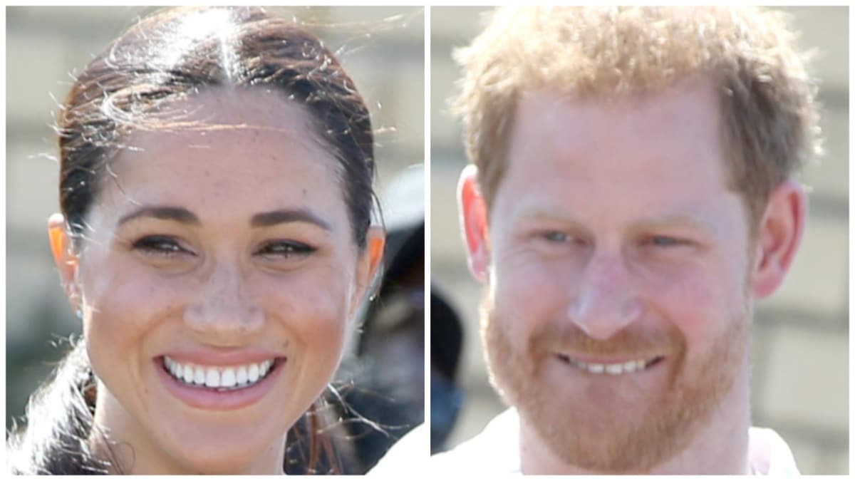 Meghan Markle and Prince Harry at separate events