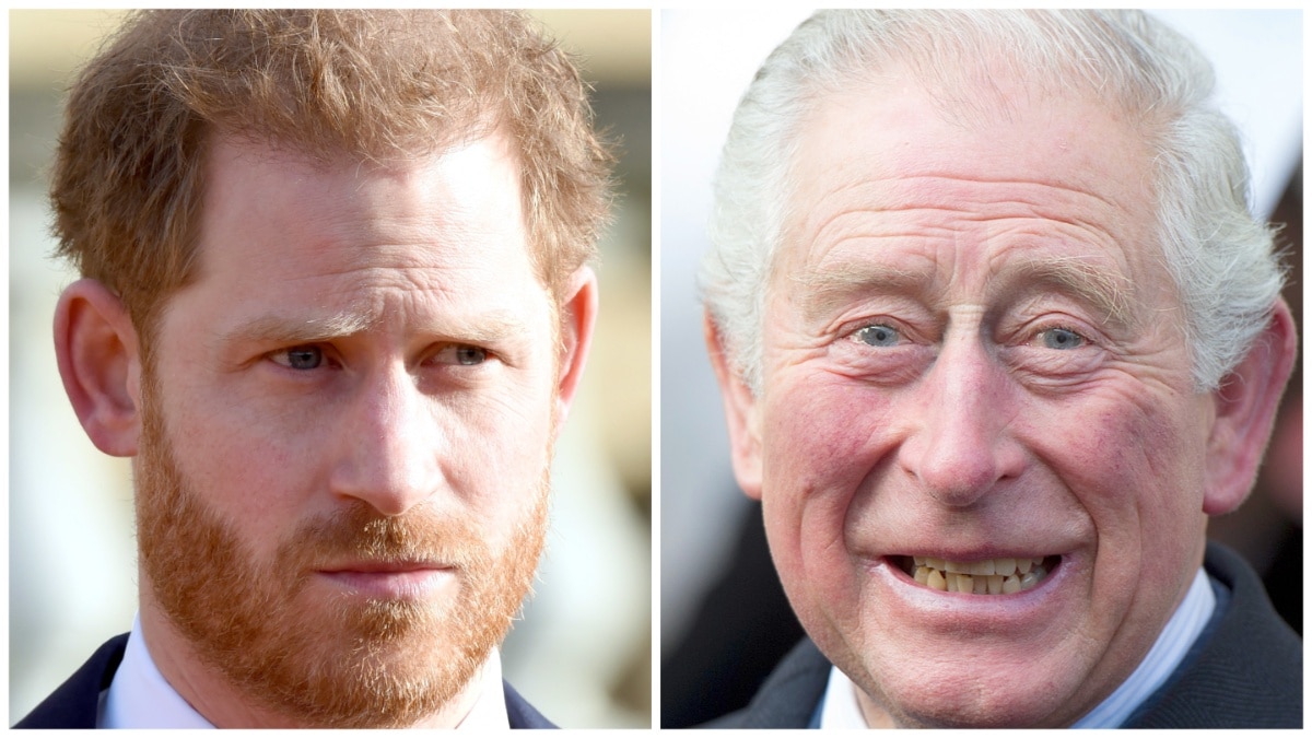 Prince Harry and King Charles at separate events