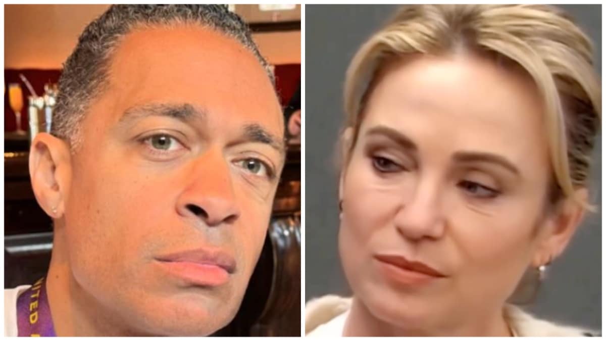 tj holmes and amy robach face shots from instagram
