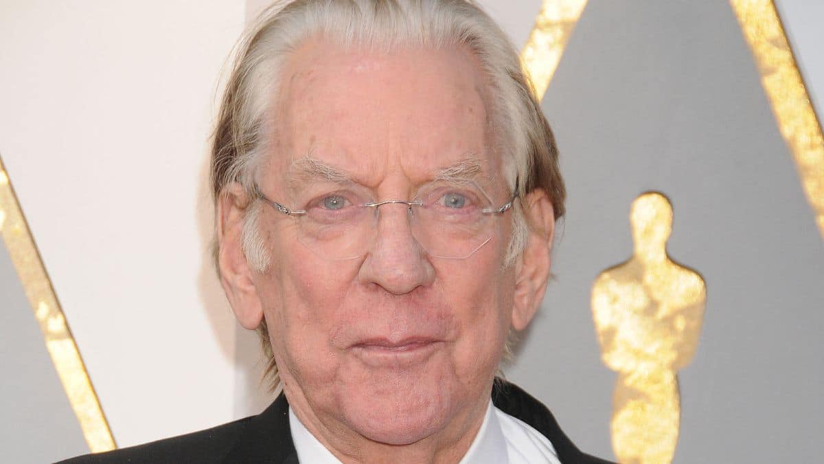 Donald Sutherland on the red carpet