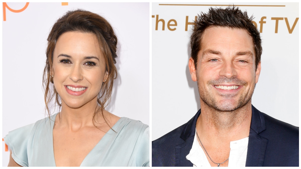 Lacey Chabert and Brennan Elliott collage