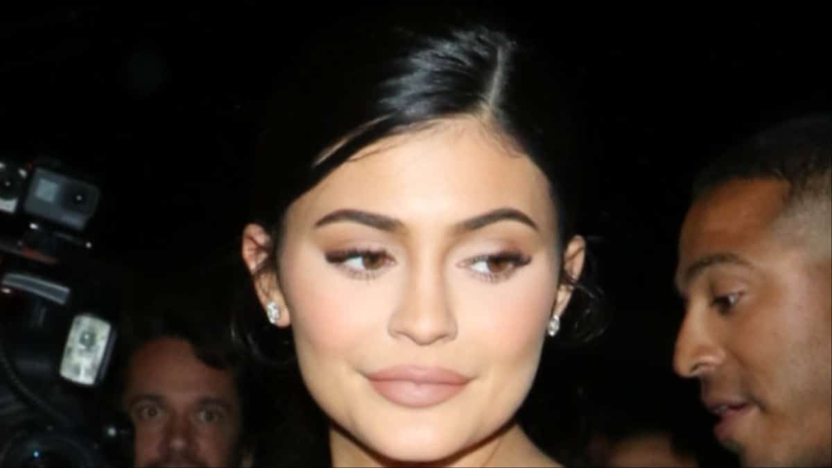 Kylie Jenner posing at an event