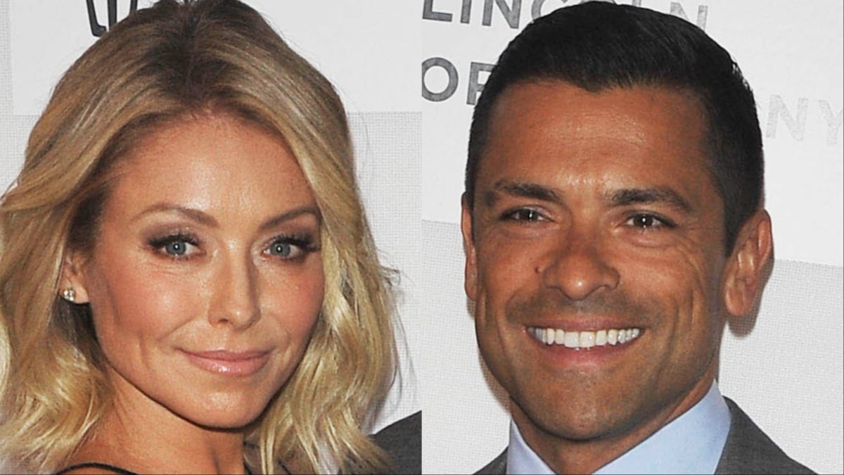 Kelly Ripa and Mark Consuelos at a random event