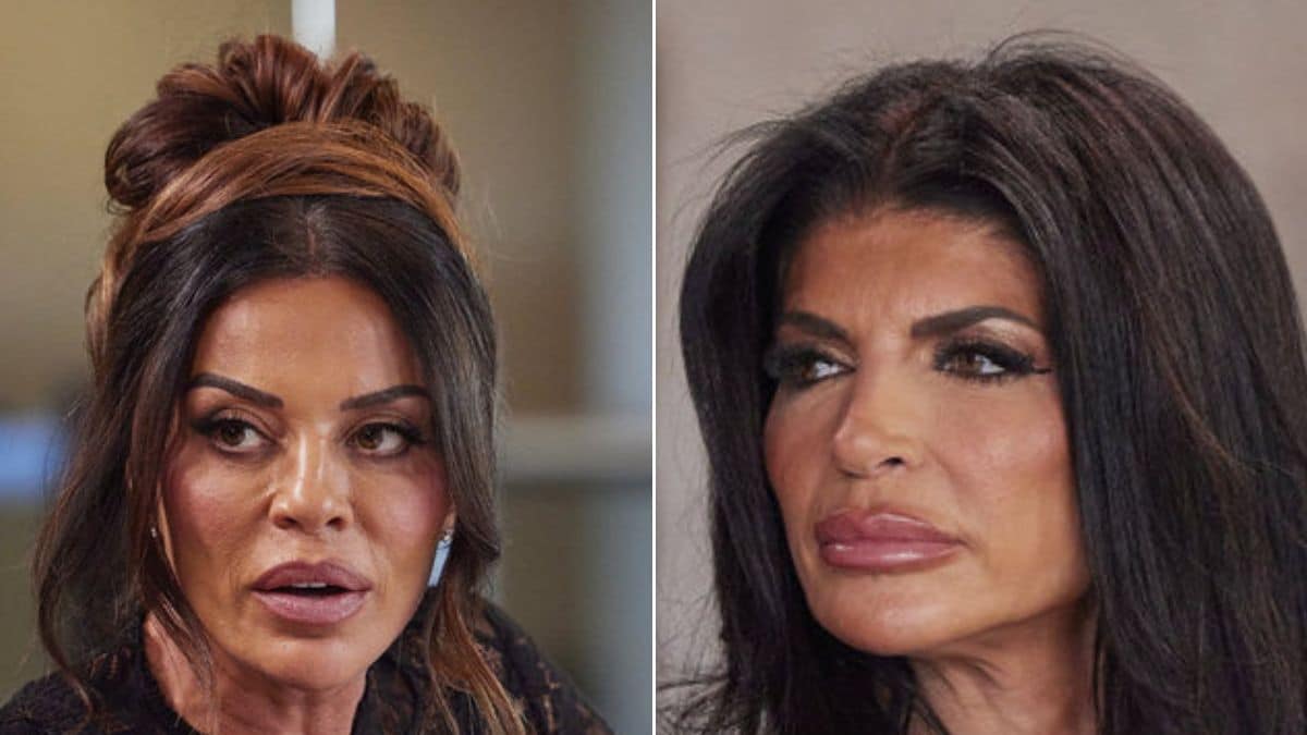 RHONJ castmates Dolores Catania and Teresa Giudice screenshot