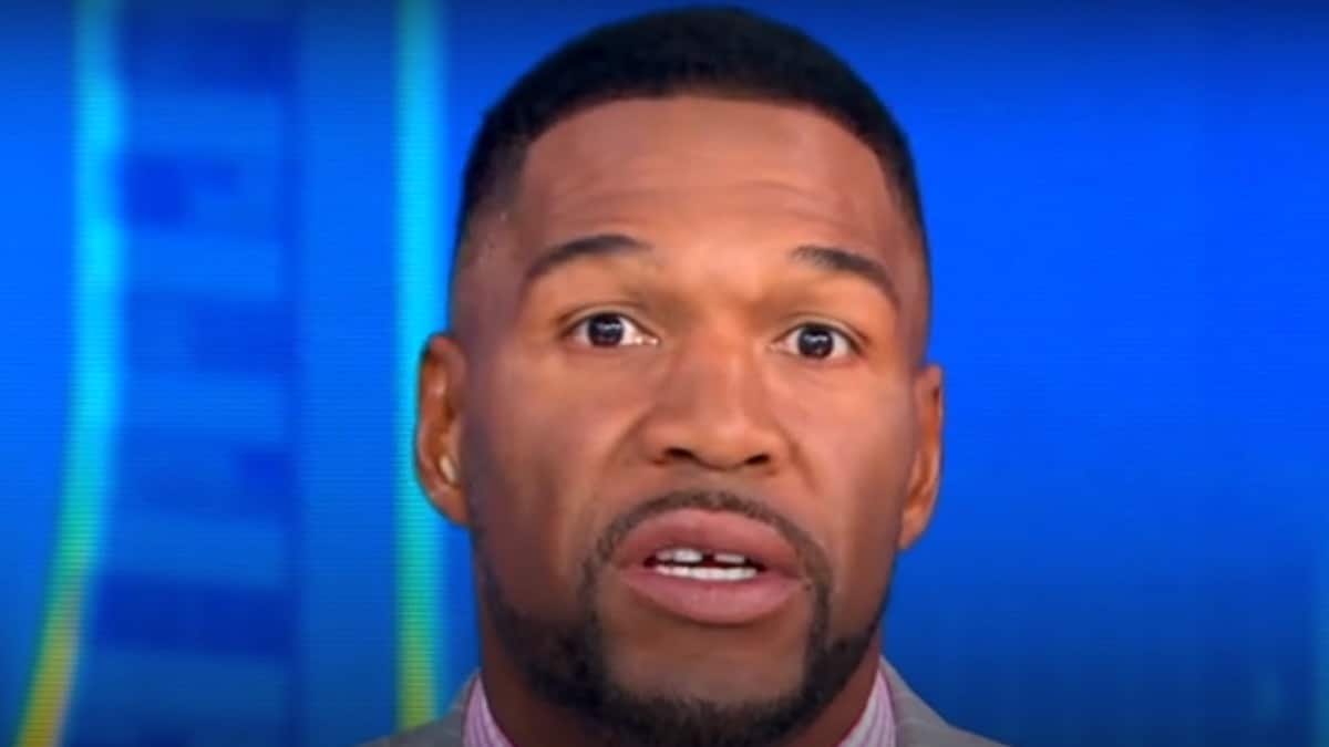 michael strahan face shot on good morning america august 5 episode