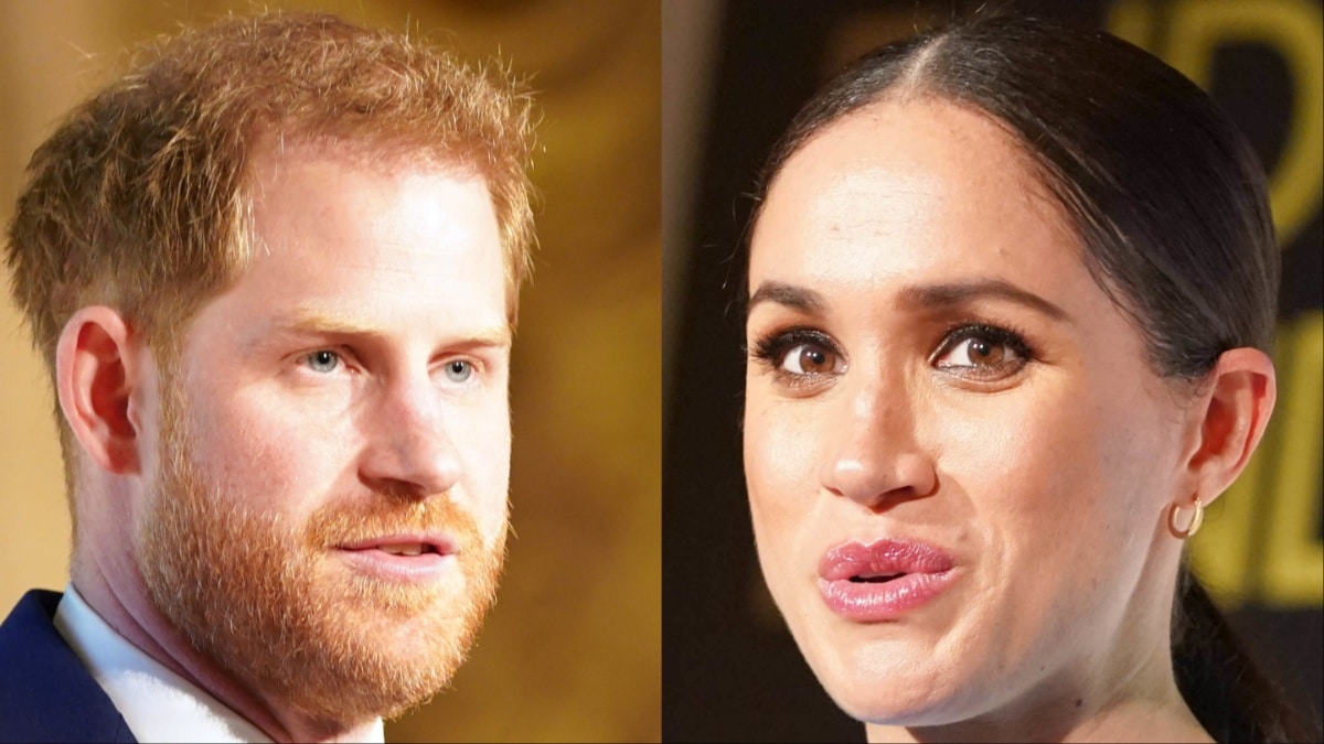 Prince Harry and Meghan Markle at different events