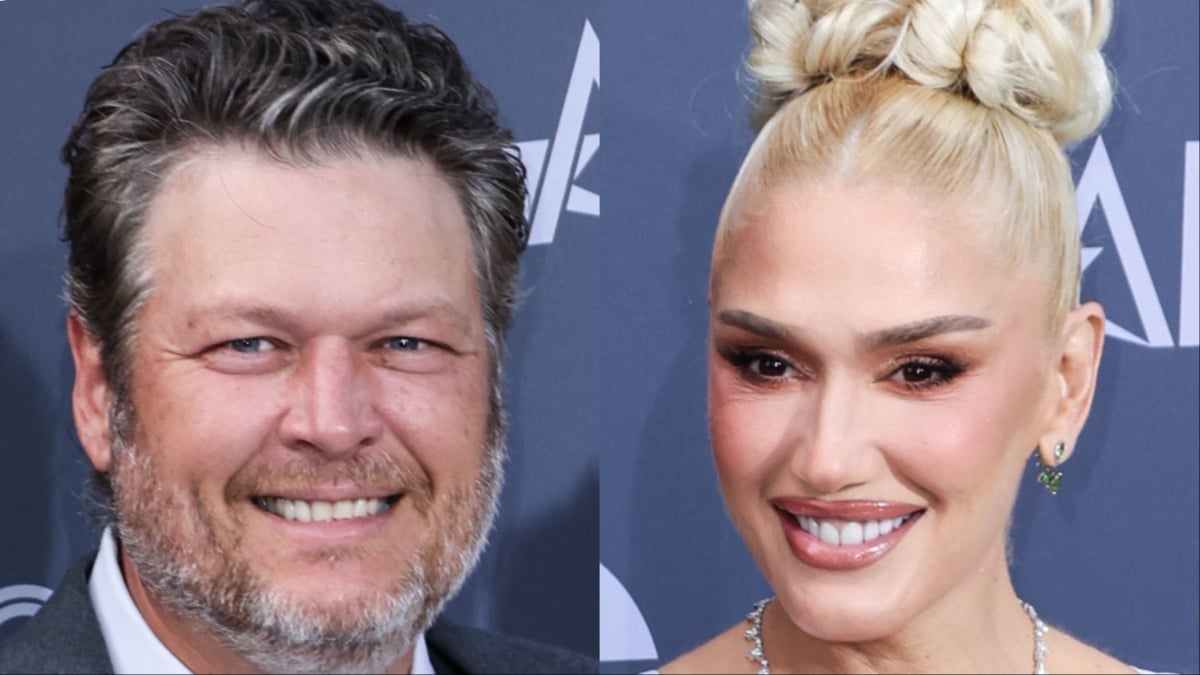 Blake Shelton and Gwen Stefani at a red carpet event
