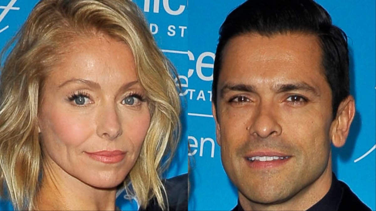 Kelly Ripa and Mark Consuelos at a red carpet event