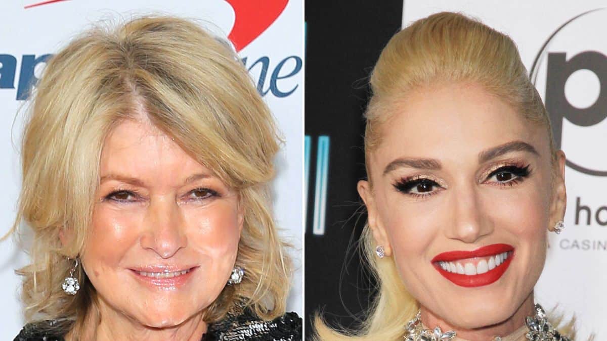 Martha Stewart at Z100's Jingle Ball 2021;Gwen Stefani at Planet Hollywood Resort & Casino in Las Vegas, 2018