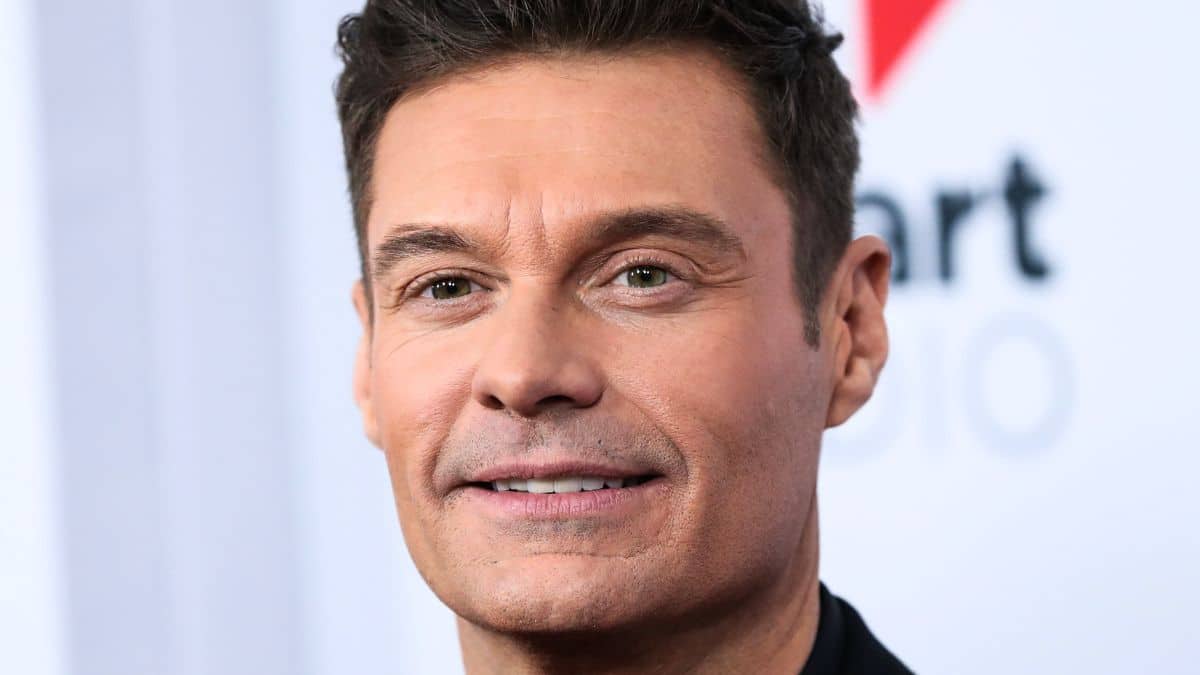 ryan seacrest at an iHeartRadio event in inglewood, CA