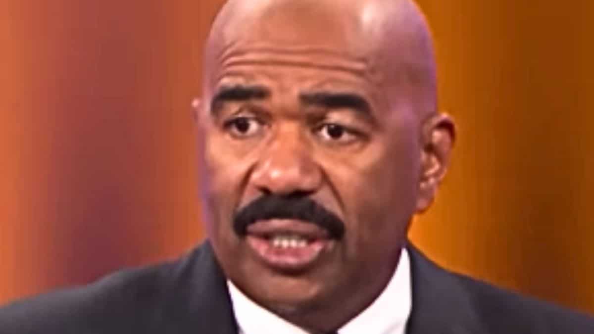 steve harvey reacts to a contestant in a family feud instagram reel