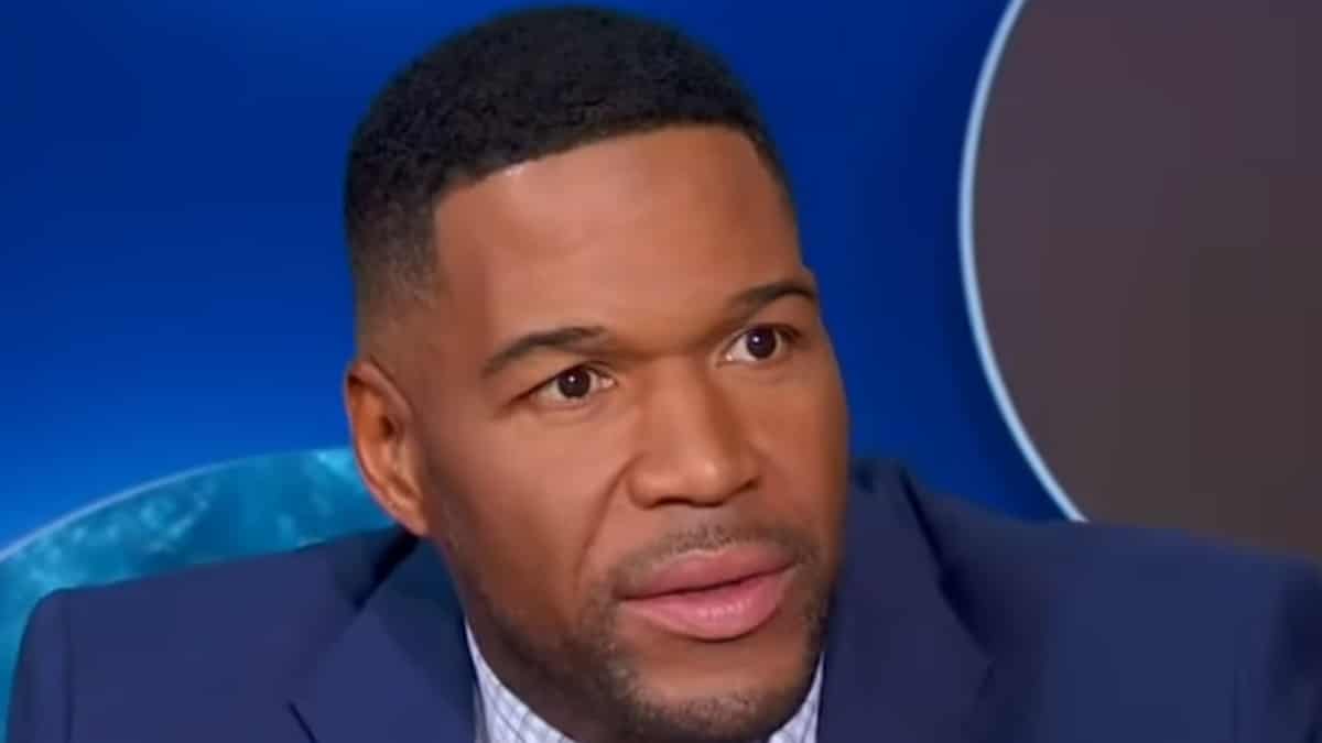 michael strahan face shot from good morning america segment