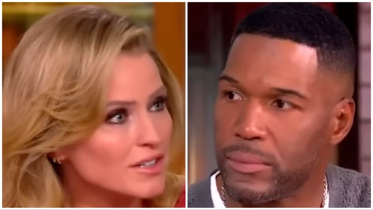 the view sara haines and michael strahan face shots